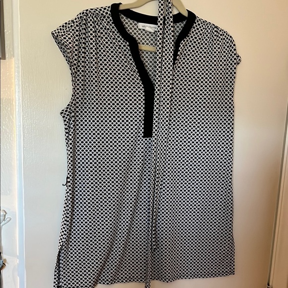 Liz Claiborne Keys Tunic with Slit and Tie Size L - Picture 2 of 5